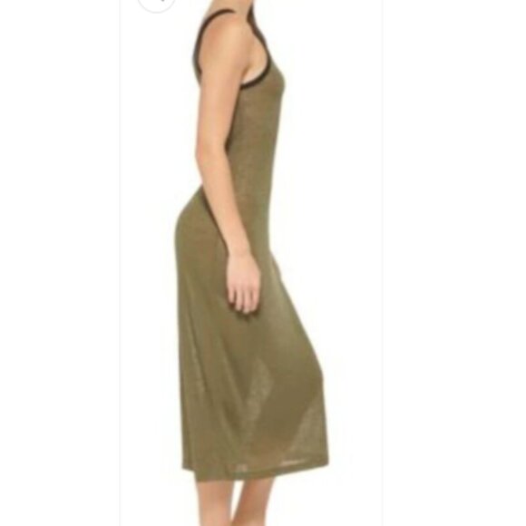 DKNY Double-Strap Swim Cover-up Dress Moss Green L - Picture 3 of 13